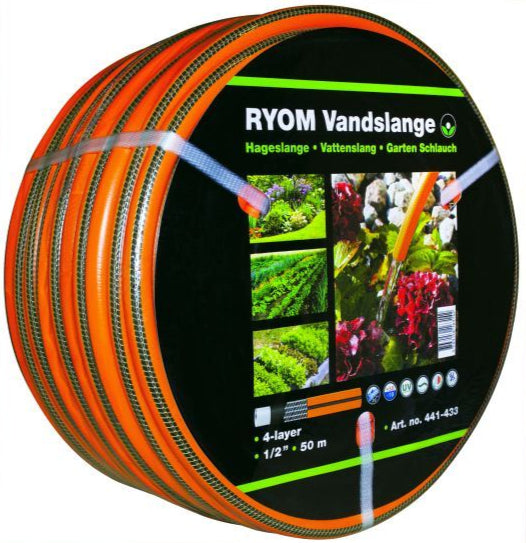 Ryom tubo giardino arancione 1/2" 50 m 4 strati