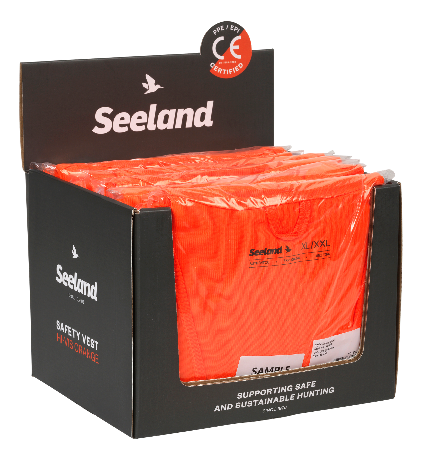 Seeland Safety Vest Orange Blaze gilet caccia alta visibilità