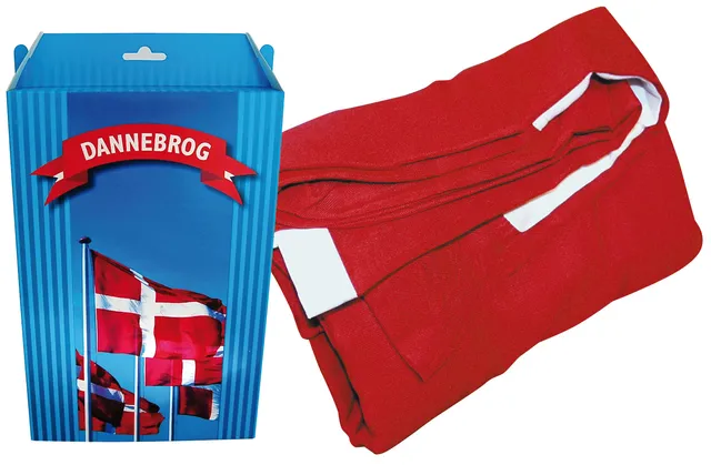 Dannebrog bandiera 114x150 cm asta 6 m poliestere