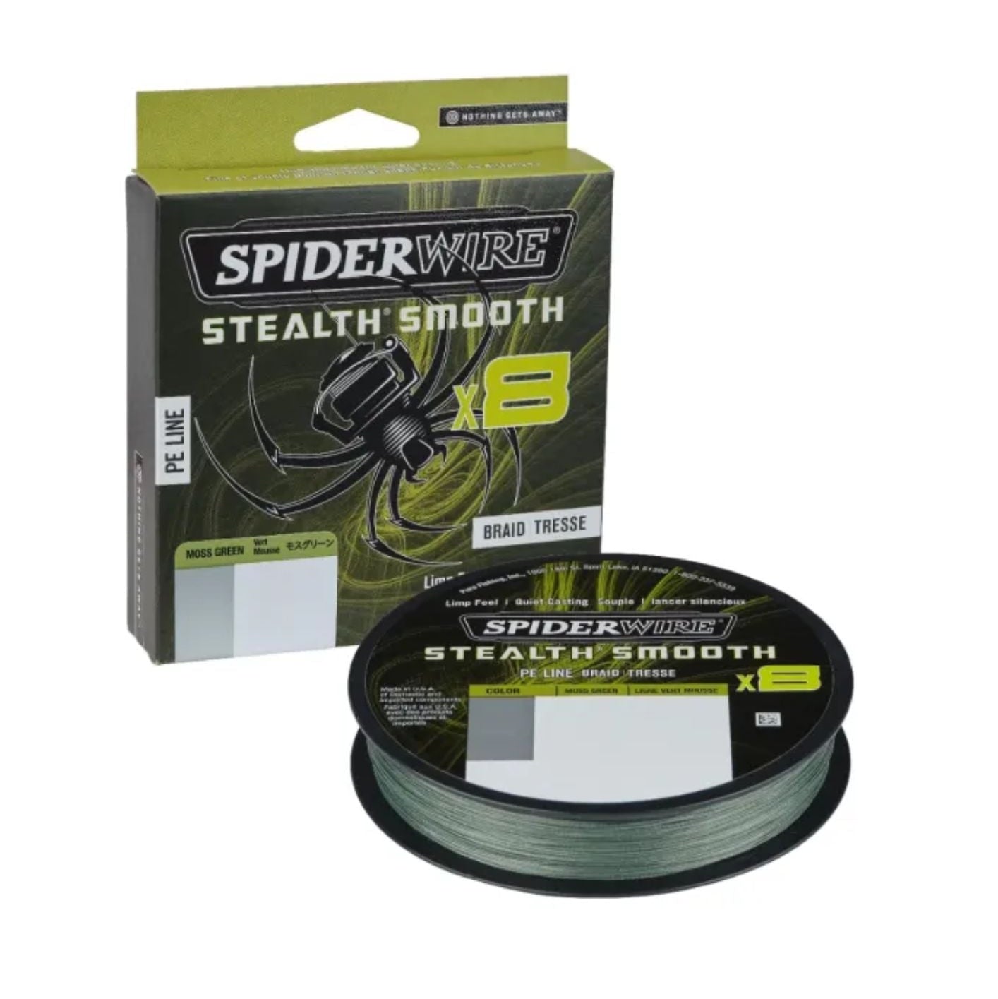 Spiderwire Stealth Smooth 8 trecciato 150 m verde muschio
