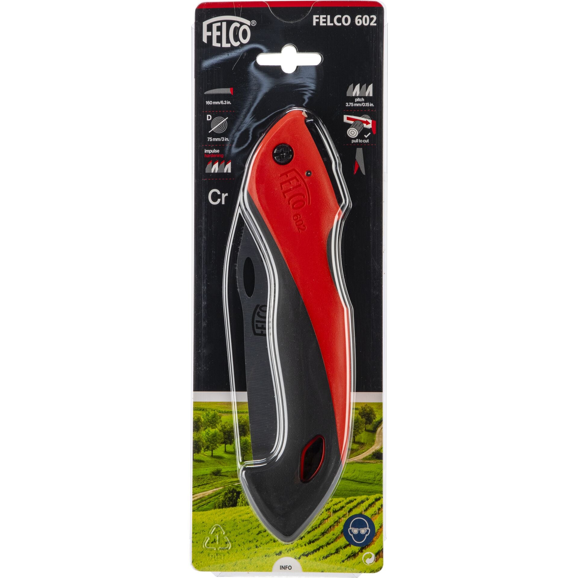 Felco 602 segaccio pieghevole potatura lama 160 mm antiscivolo