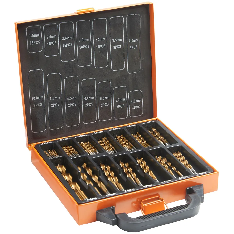 VonHaus HSS Set 99 Punte Trapano Titanio 1,5-10 mm Multimateriale