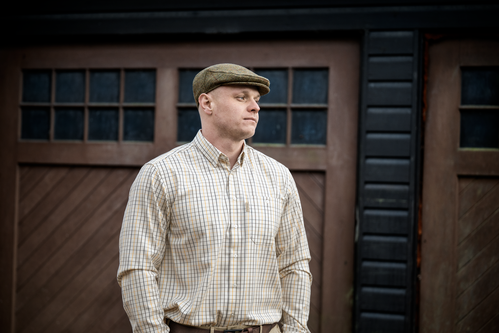 Härkila Haywood camicia caccia uomo lana gialla