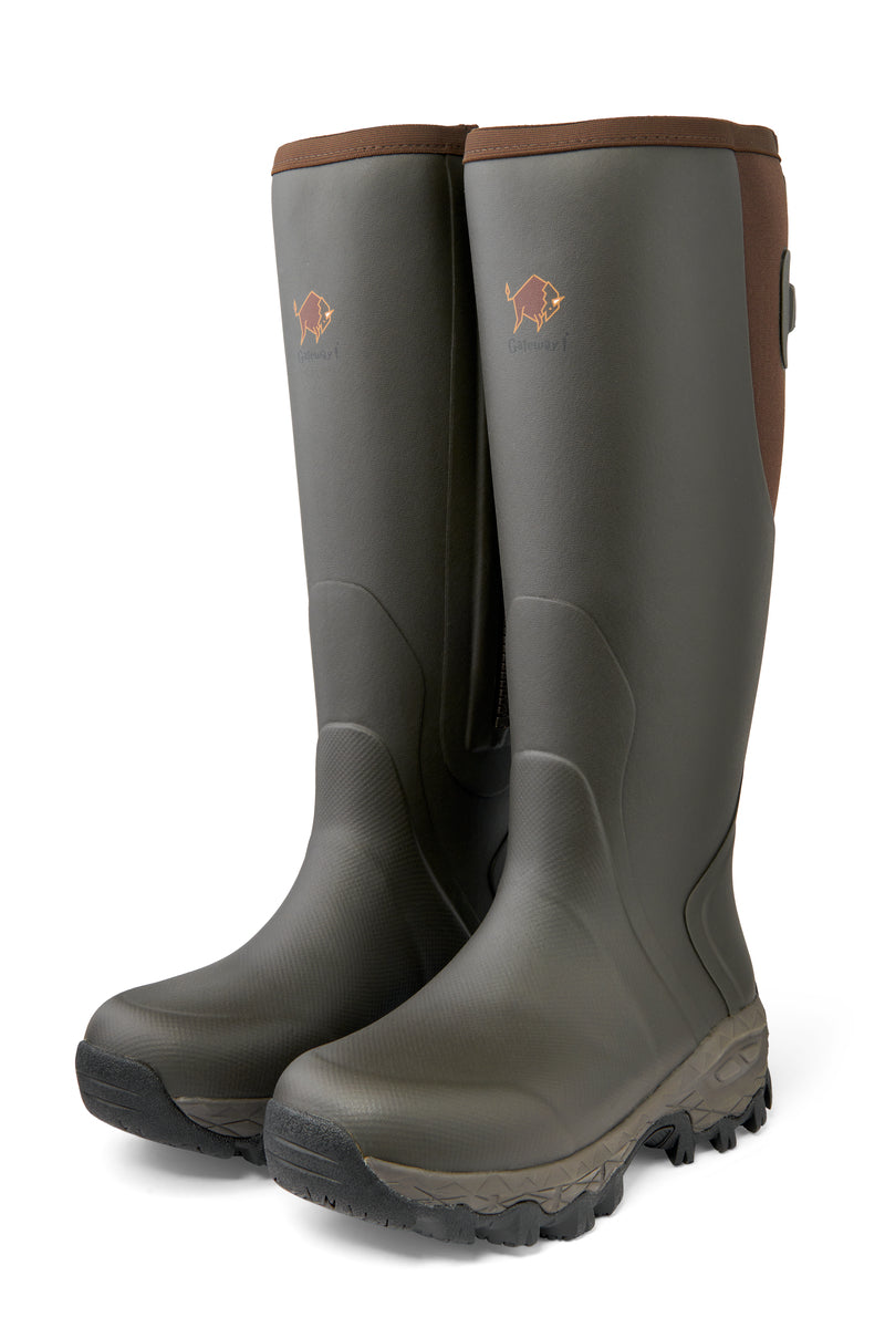 Gateway1 Moor Country Lady 17" 3mm Side-Zip stivali gomma donna zip