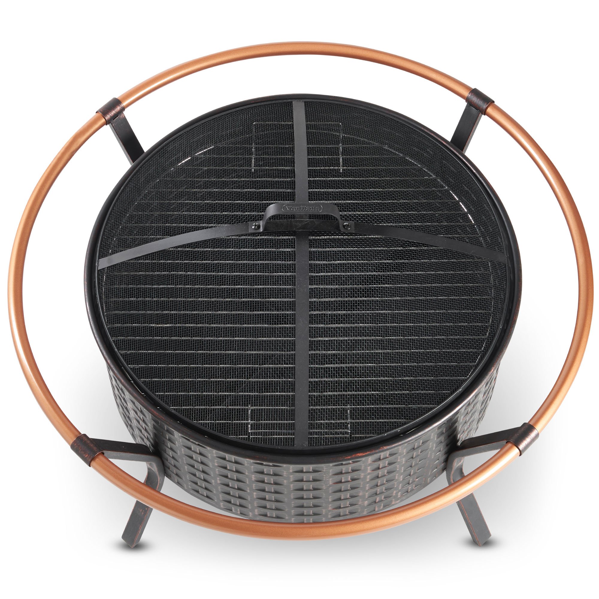 VonHaus Braciere Rame Giardino 66,5cm con Griglia