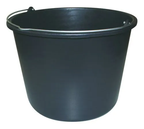 Ryom Secchio Nero plastica 12 litri con manico