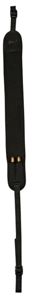 Cinghia fucile neoprene nera tracolla portacartucce