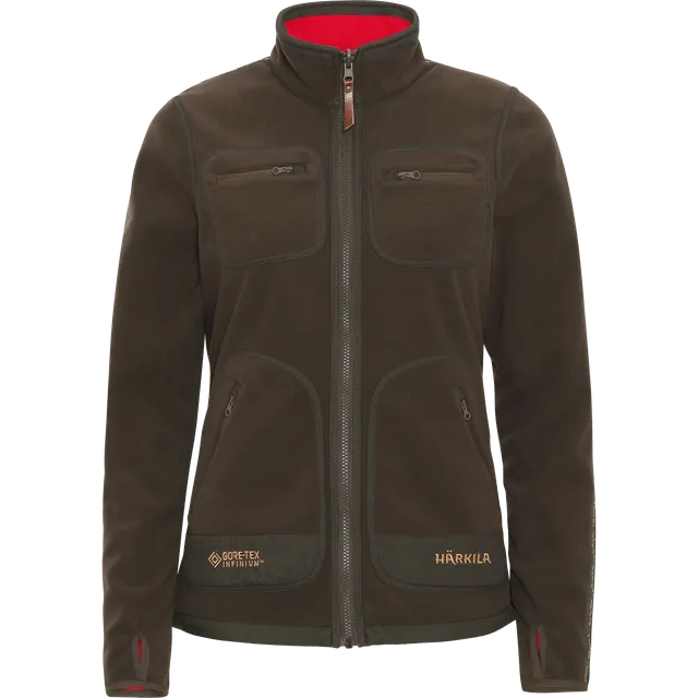 Härkila Kamko pile donna reversibile marrone rosso