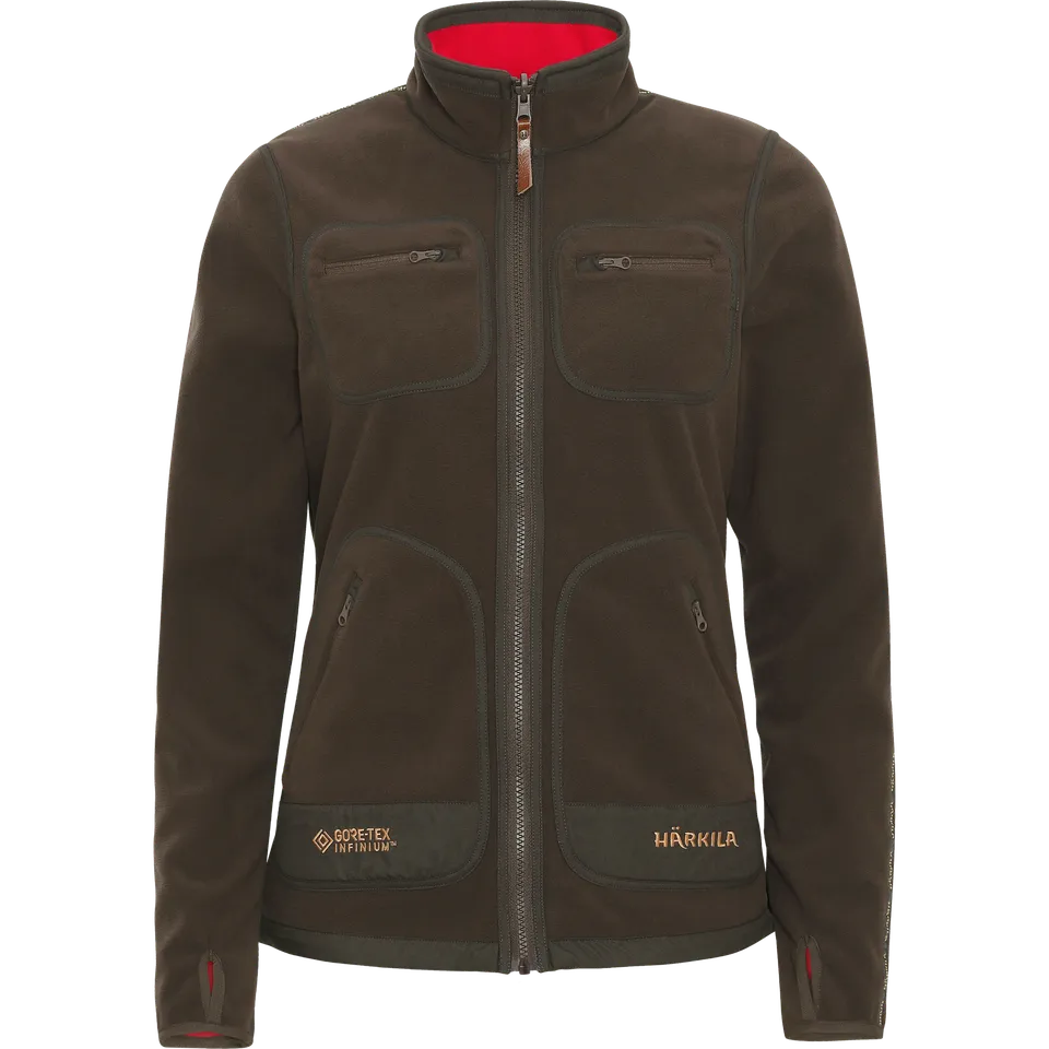 Härkila Kamko pile donna reversibile marrone rosso