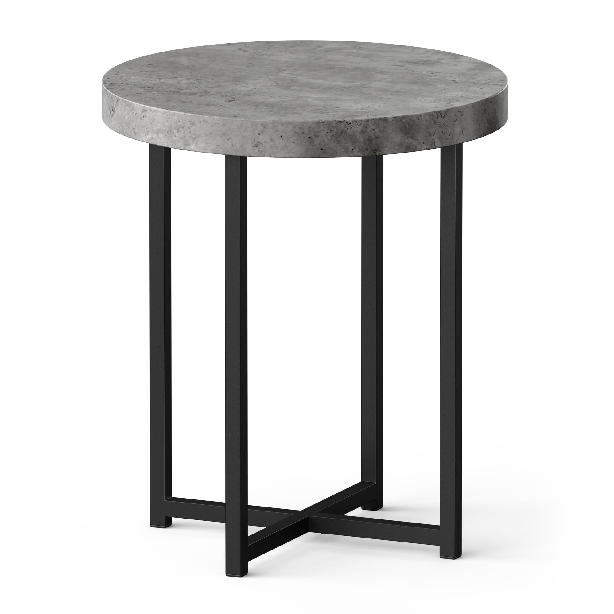VonHaus Tavolino Caffè Grigio Effetto Cemento