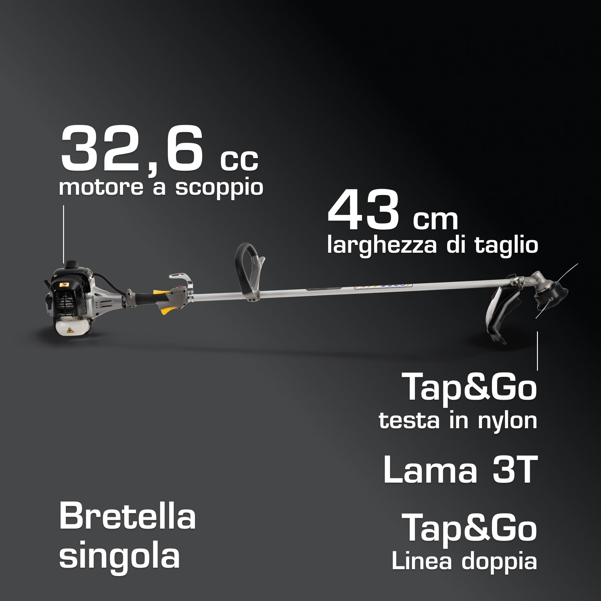 Alpina ABR 32 decespugliatore a scoppio 32,6 cc 43 cm