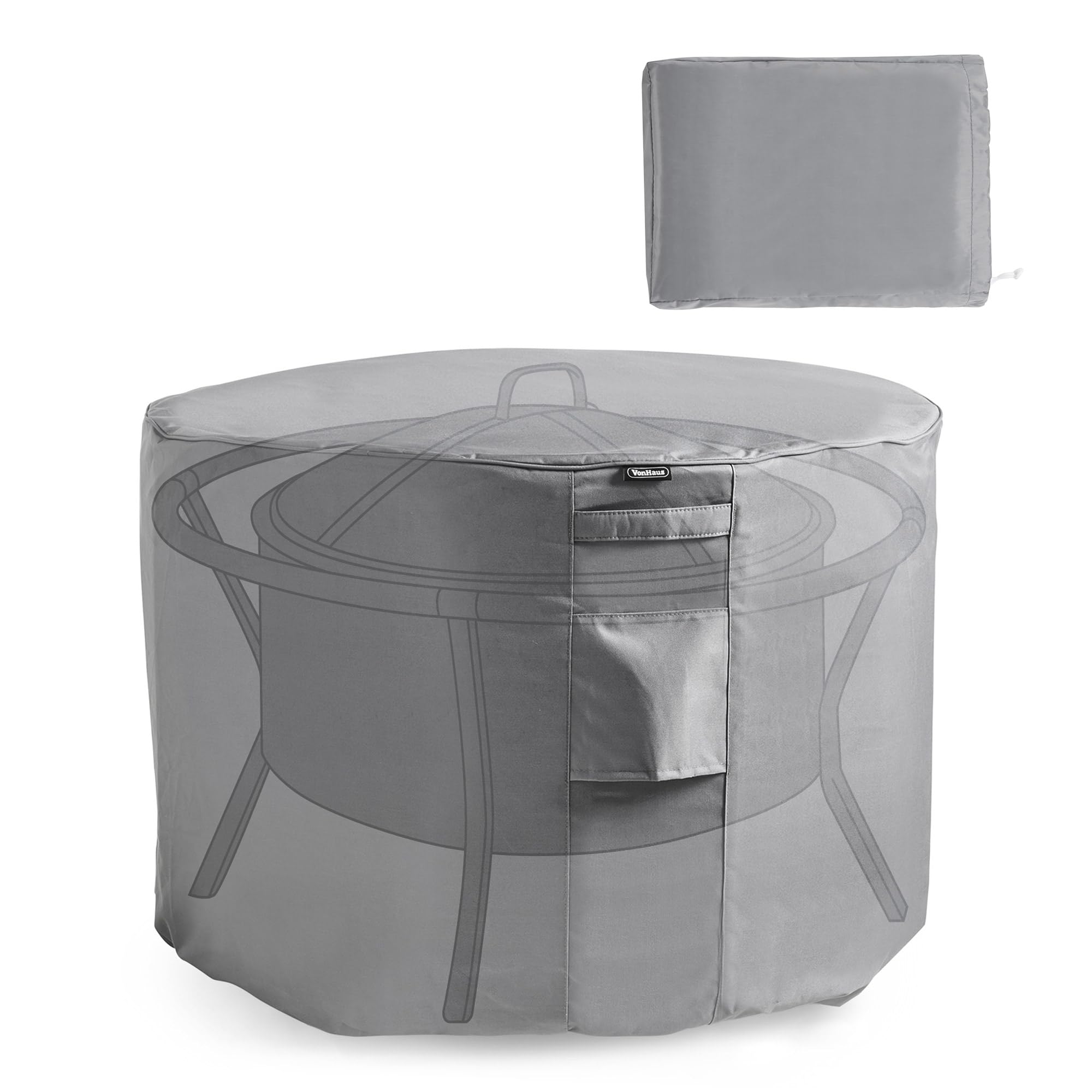 VonHaus Storm Collection copertura braciere rotondo 92x80 impermeabile