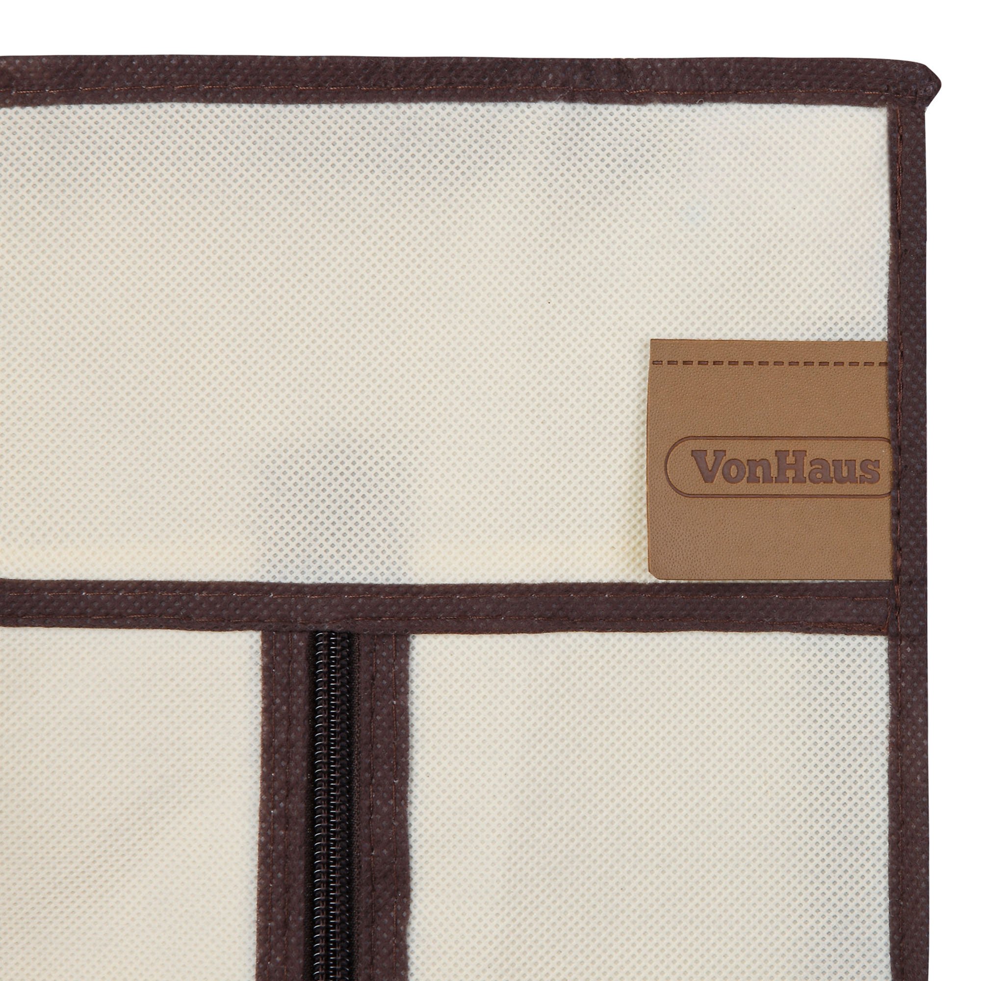 VonHaus Doppia Tela armadio in tela beige 3 cassetti