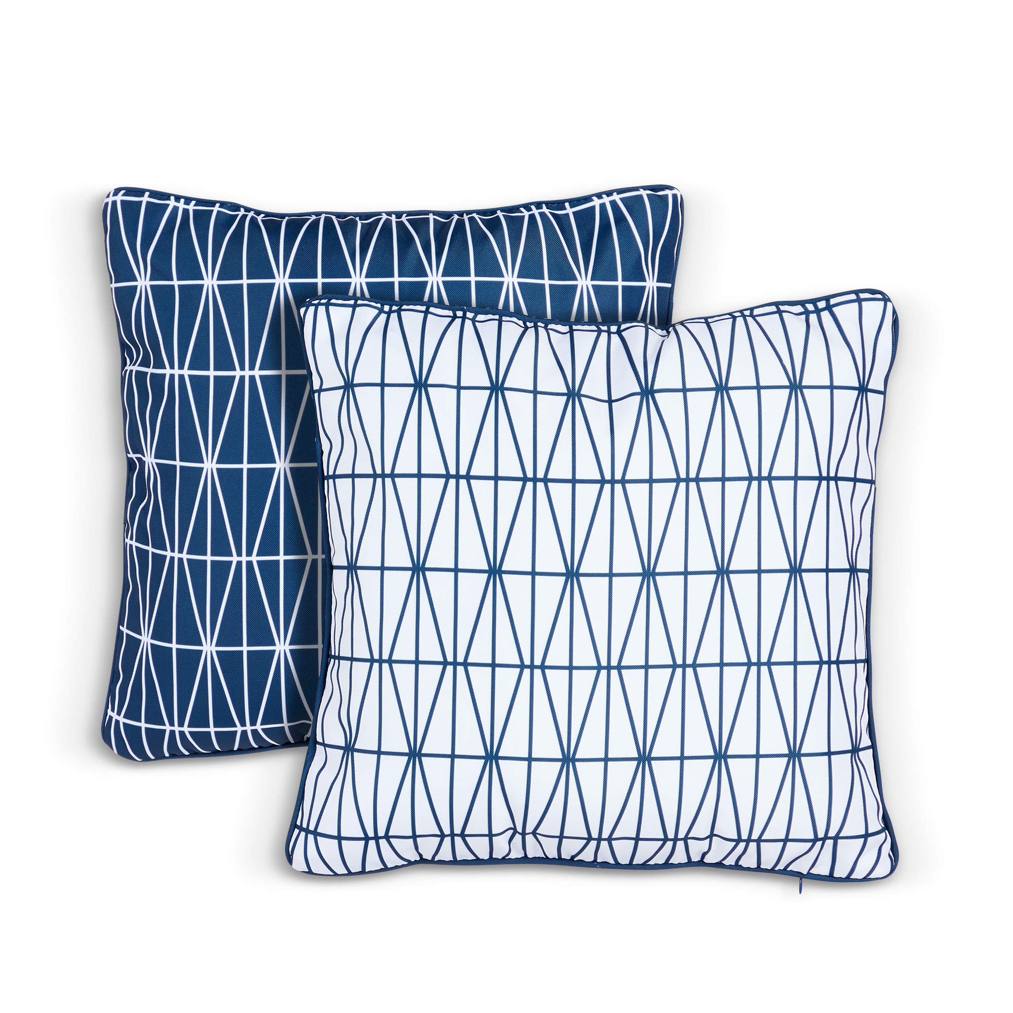 VonHaus Cuscini Giardino Blu 2 Pezzi Idrorepellenti