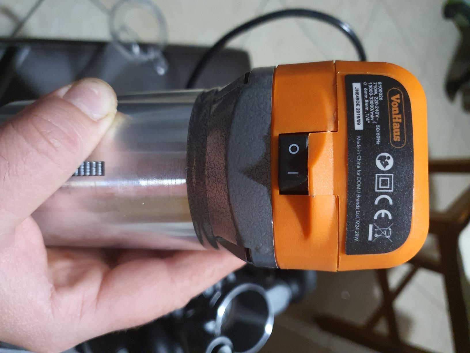 VonHaus Fresatrice Verticale 710W Doppia Base Immersione