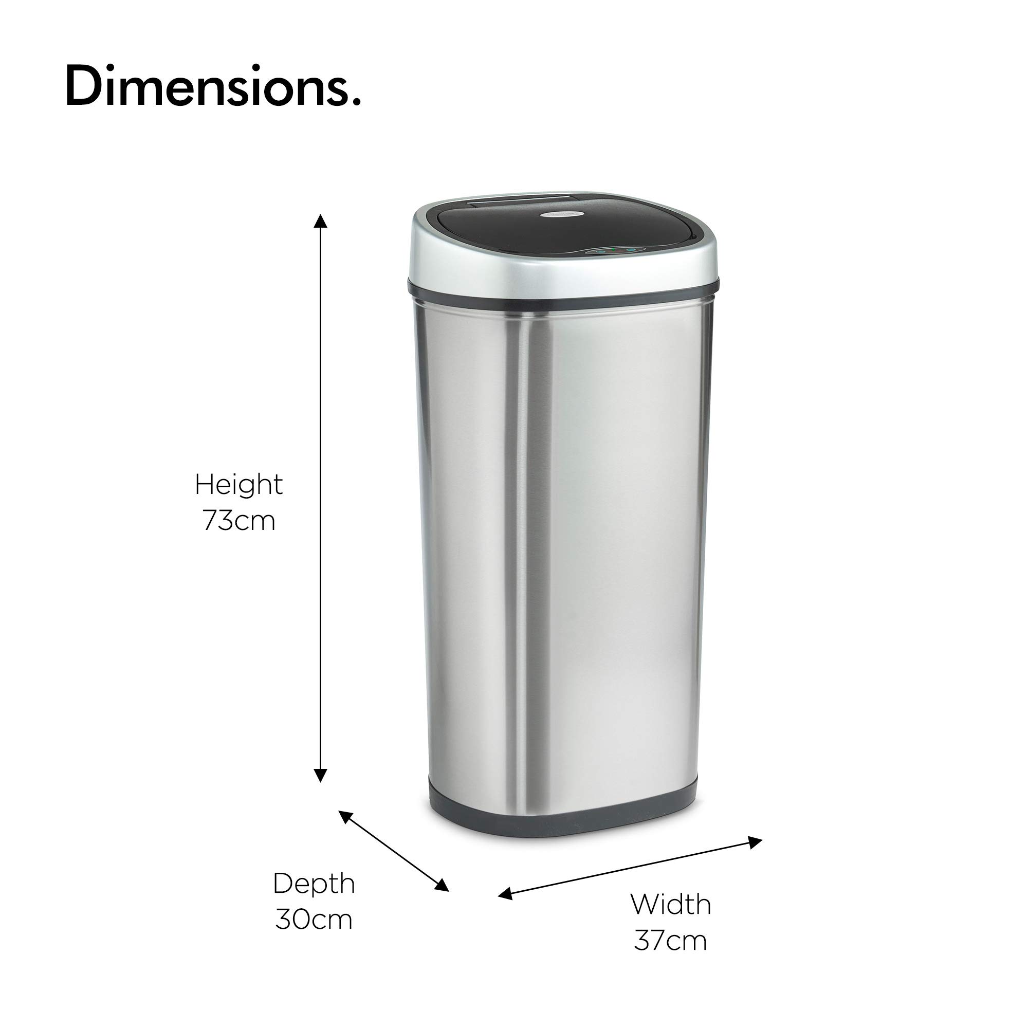 VonHaus Pattumiera Sensore 50L Inox Automatica