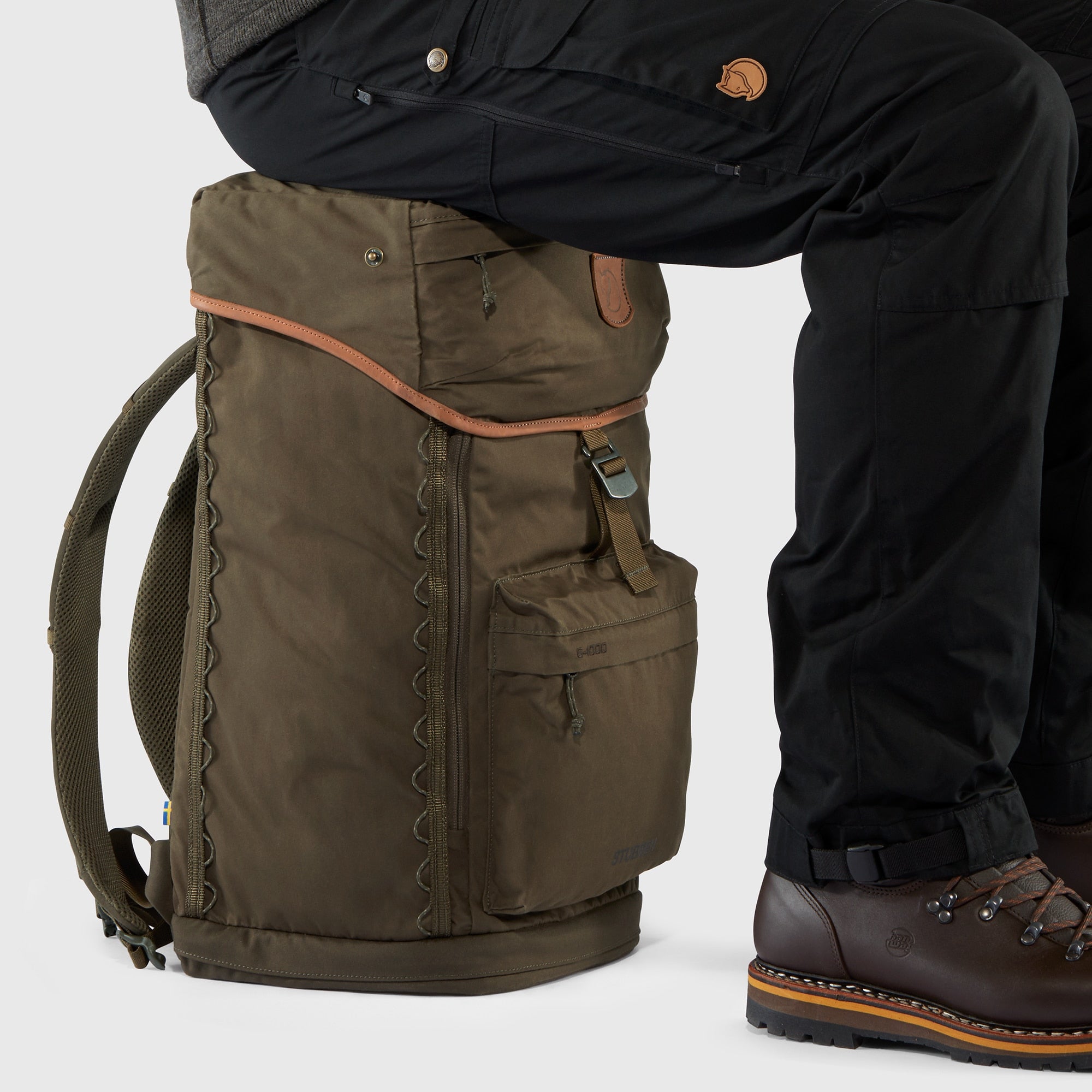 Fjällräven Singi Stubben zaino sgabello 27L verde