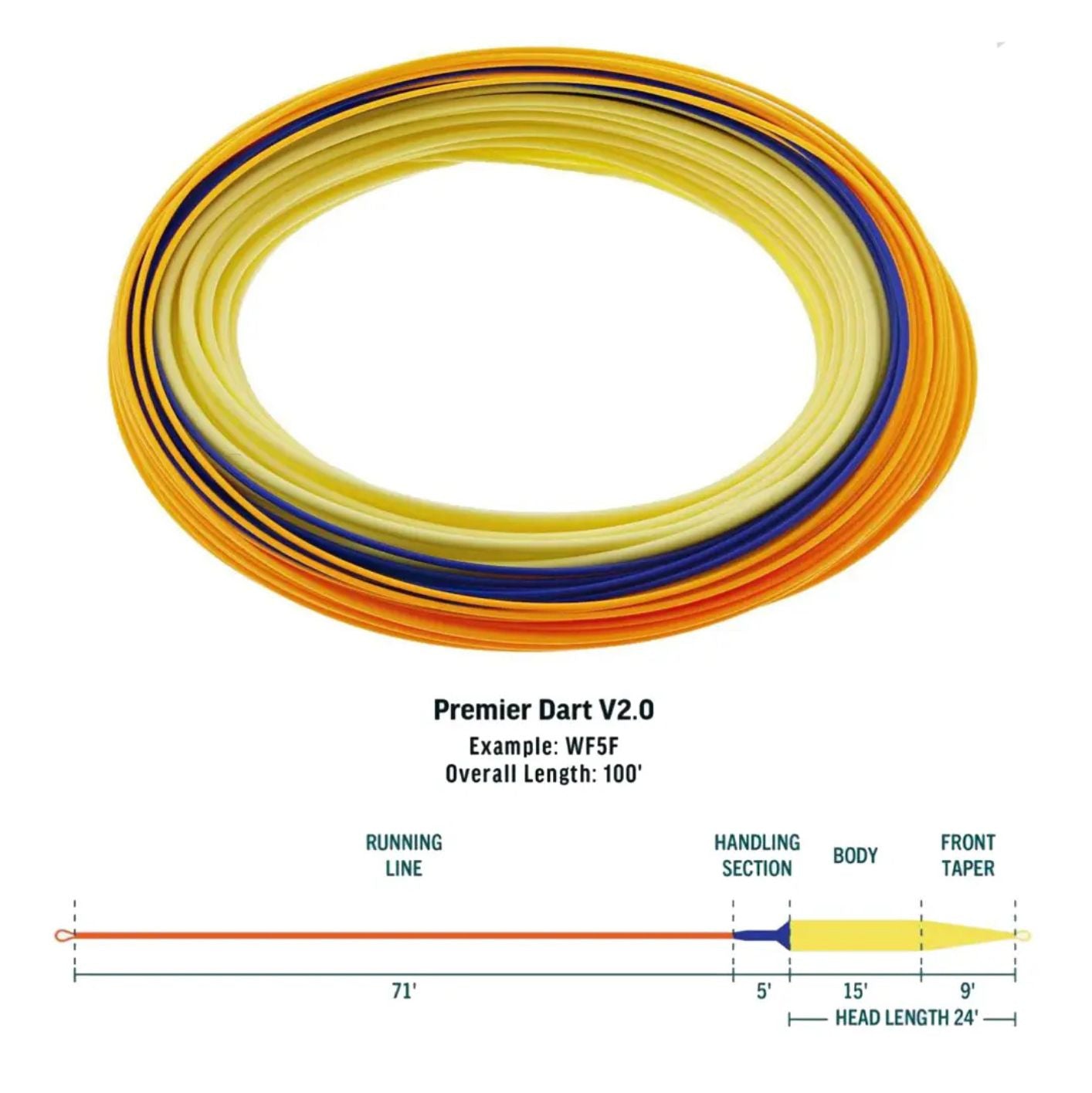 RIO Premier Dart V2.0 Coda Pesca Sink 3