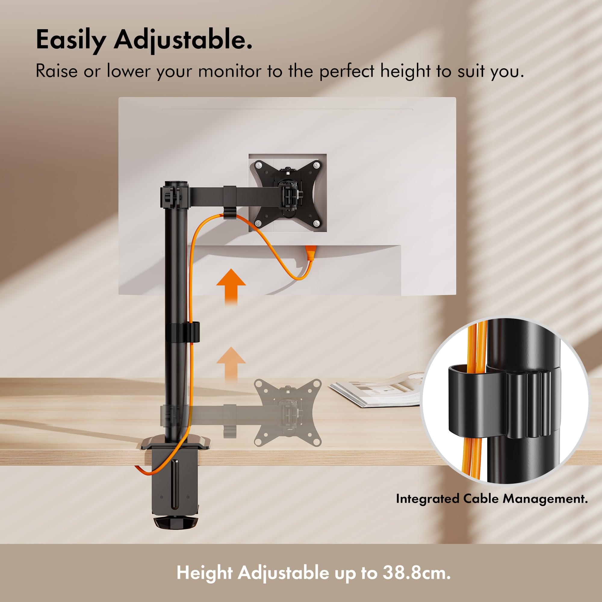 VonHaus Braccio Monitor 13-32" VESA 75/100 Nero 8 kg