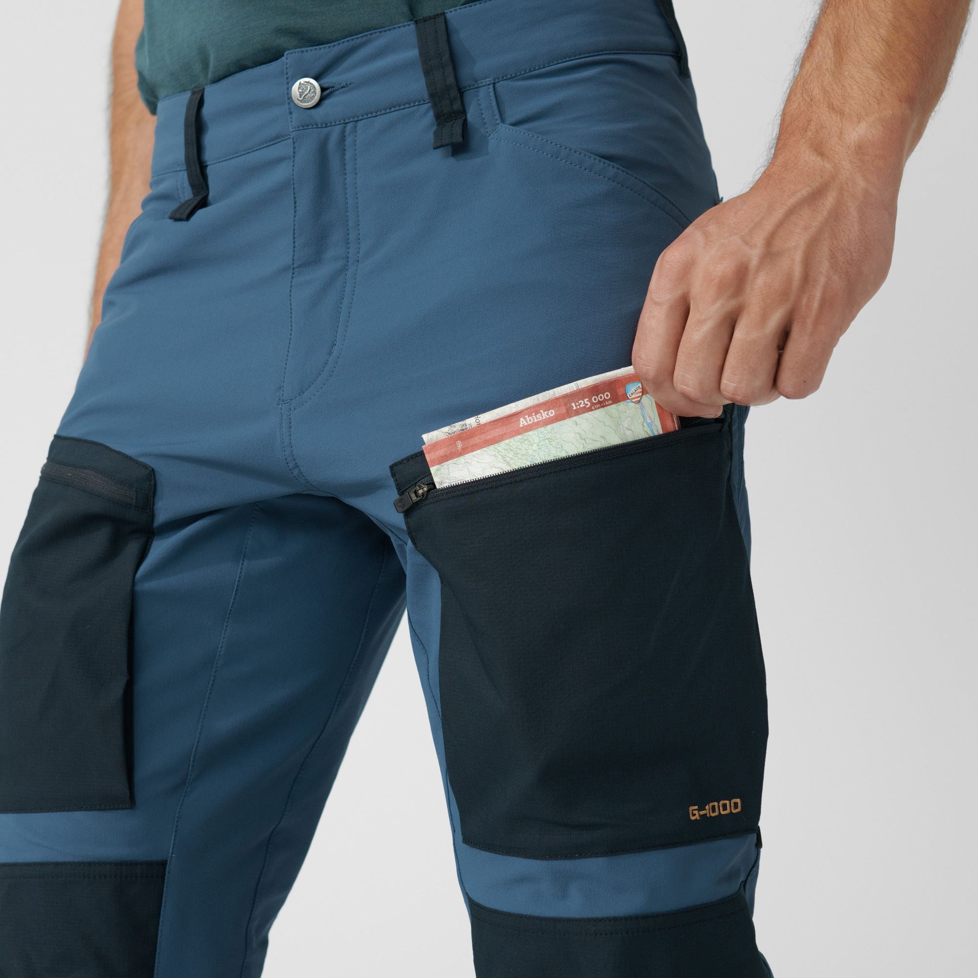 Fjällräven Keb Agile M pantaloni trekking neri stretch