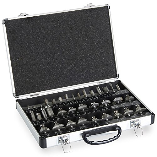 Vonhaus Set 35 Frese Legno Gambo 6,35 mm