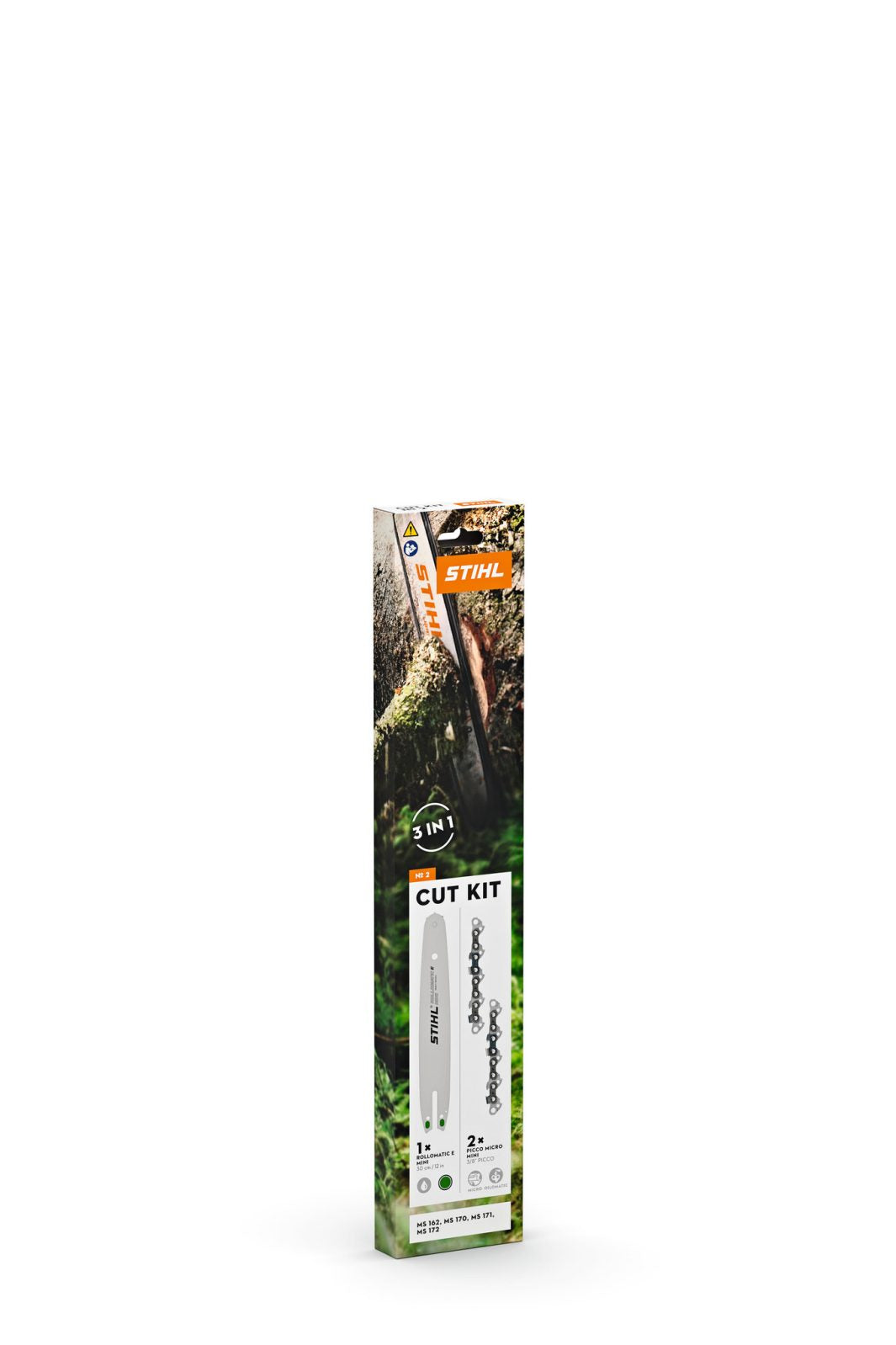 Stihl kit barra 30 cm 3/8" 1,1 mm con 2 catene