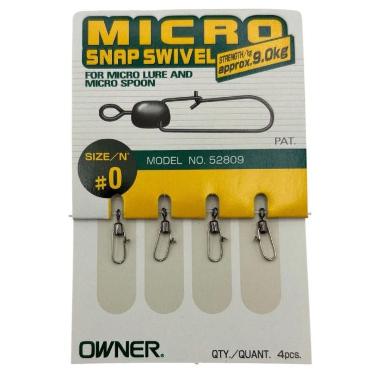 Owner Micro Snap girella moschettone Str. 0 9 kg