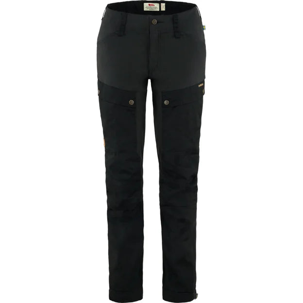 Fjällräven Keb Trousers Curved W pantaloni donna neri