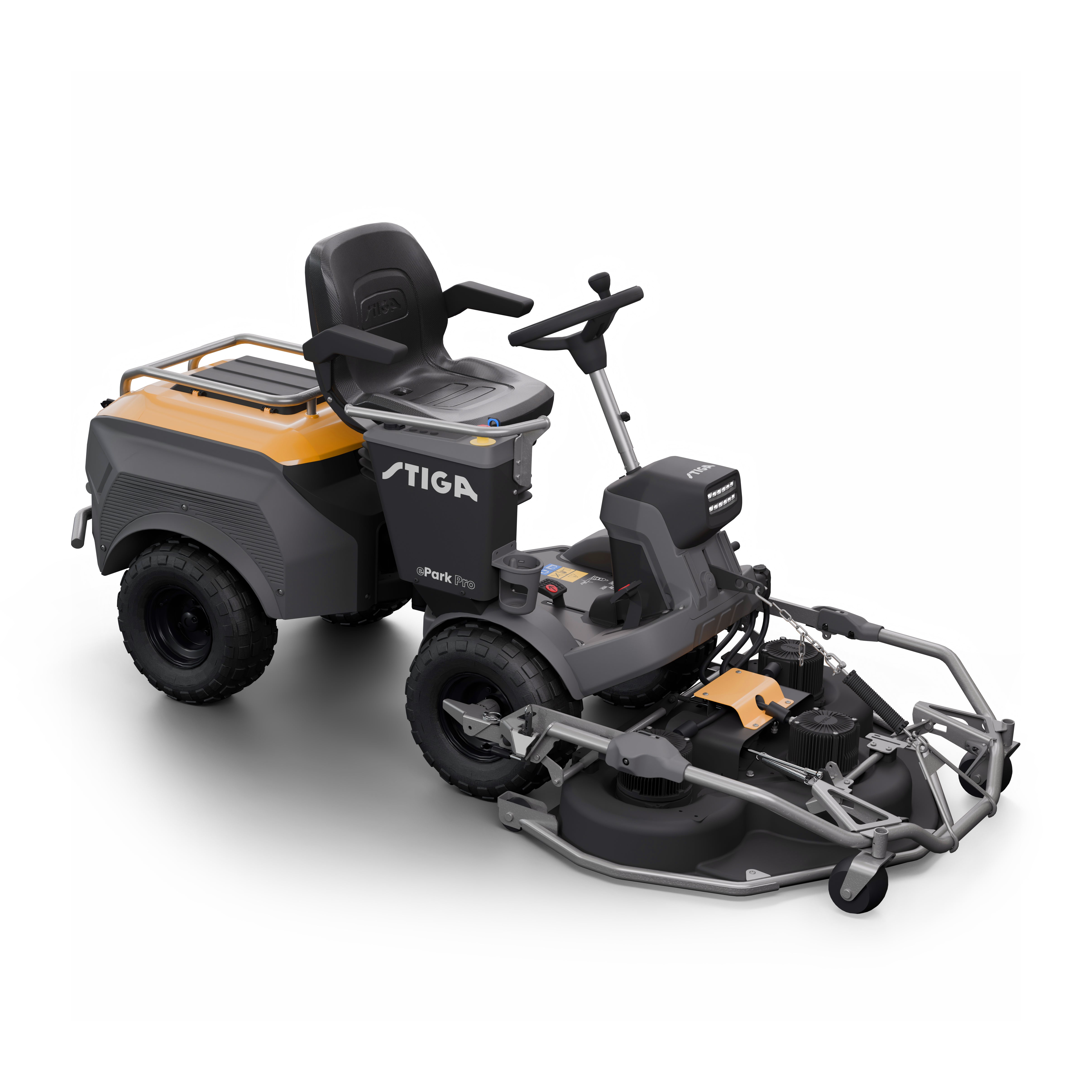 Stiga ePark Pro rider frontale a batteria 27000 mq