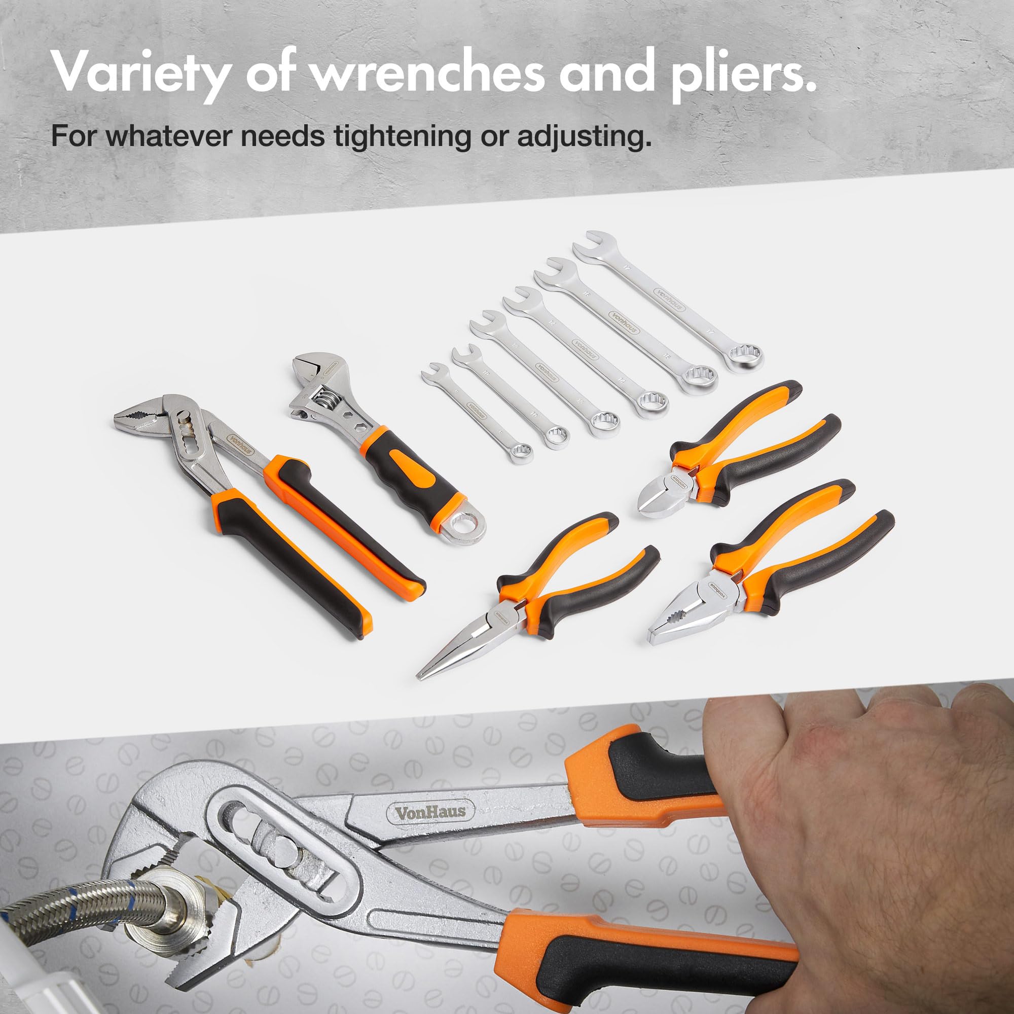 VonHaus Set Attrezzi Lavoro 256 Pezzi con Valigetta