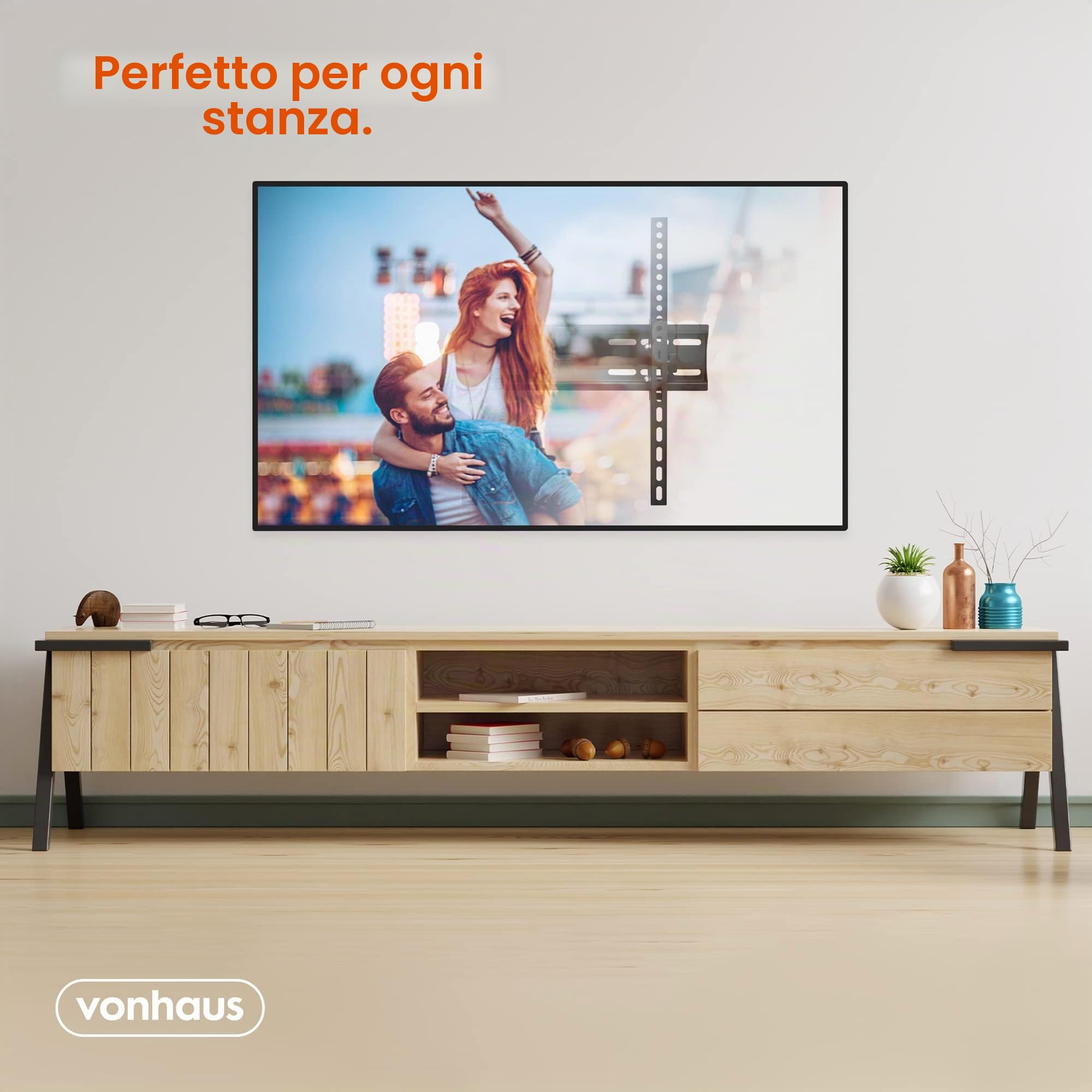 VonHaus 26-60 staffa TV parete inclinabile 45 kg