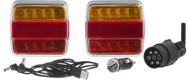 Kit luci wireless 12V rimorchio magnetico LED IP65
