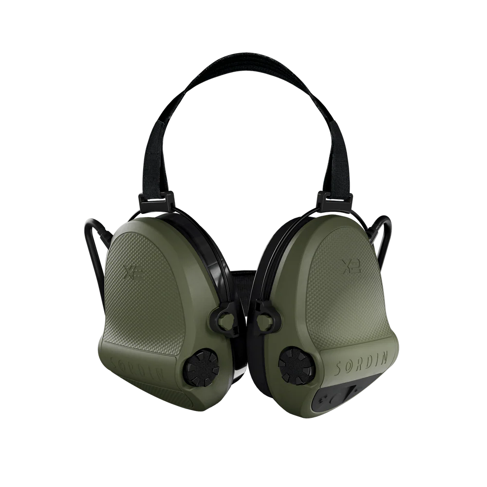 Sordin Supreme X2 cuffie antirumore neckband verde GEL