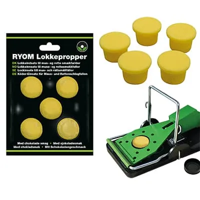 Ryom esca cioccolato trappole topi e ratti 5 pz