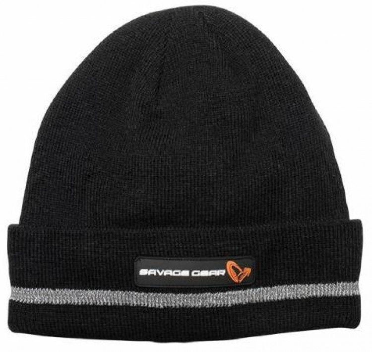 Savage Gear Beanie Reflex berretto nero acrilico
