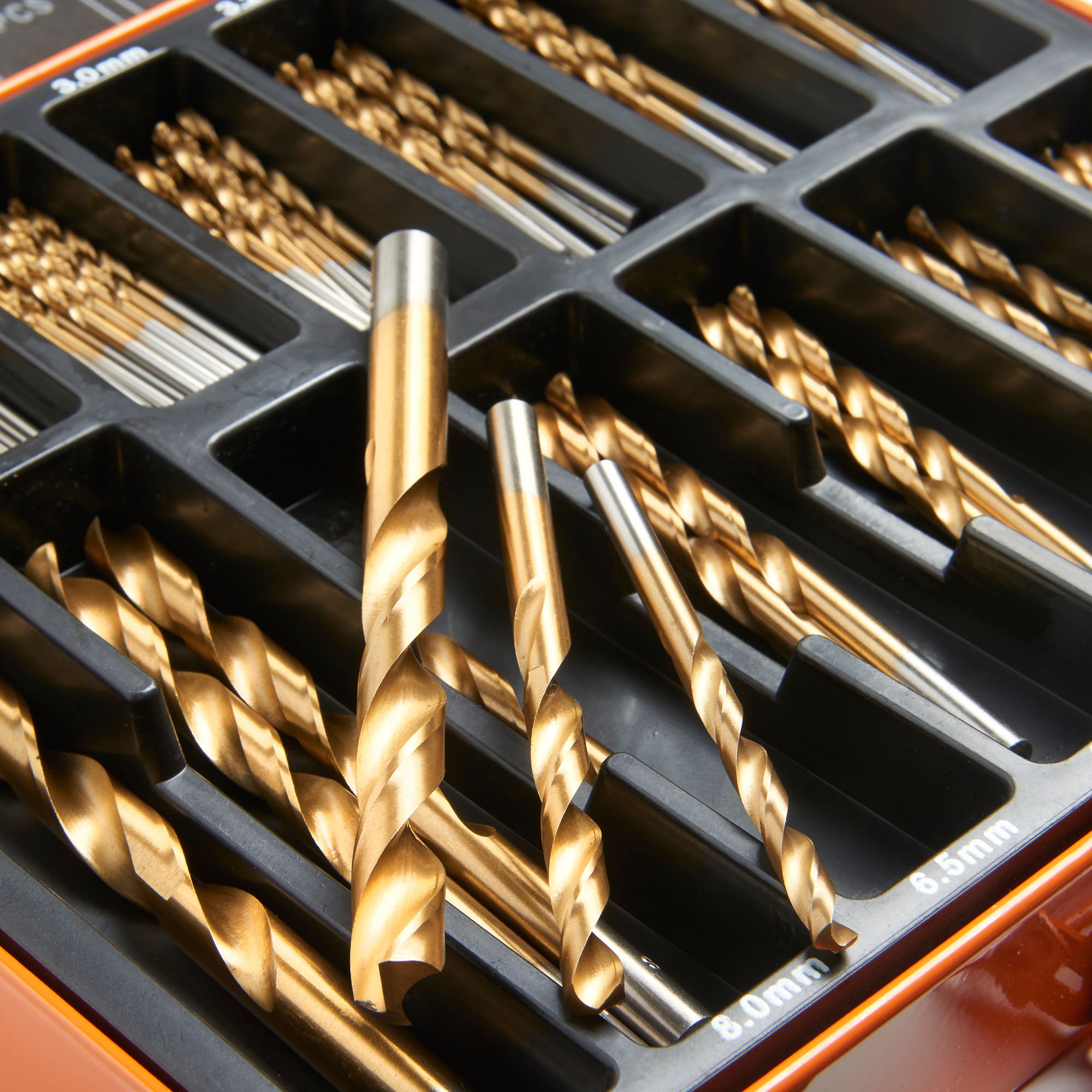 VonHaus HSS Set 99 Punte Trapano Titanio 1,5-10 mm Multimateriale
