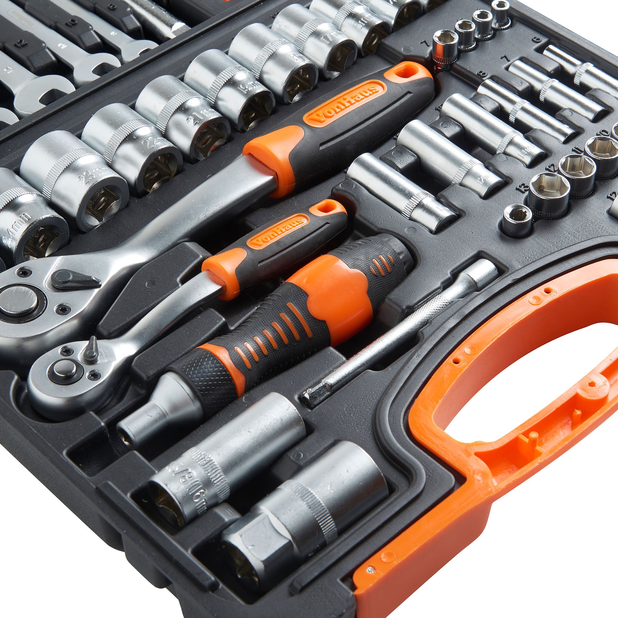 VonHaus Set Chiavi a Bussola 104 Pezzi con Cricchetto