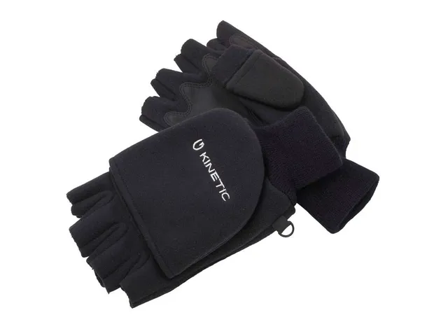 Kinetic Wind Stop Fold Over guanti pesca pile taglia L