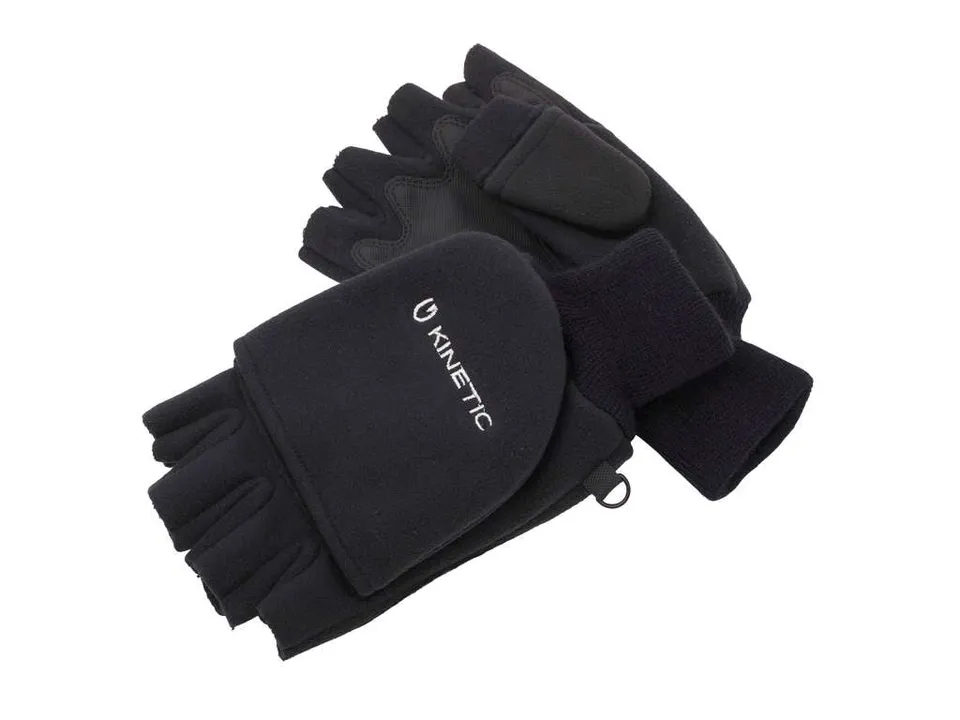Kinetic Wind Stop Fold Over guanti pesca pile taglia L