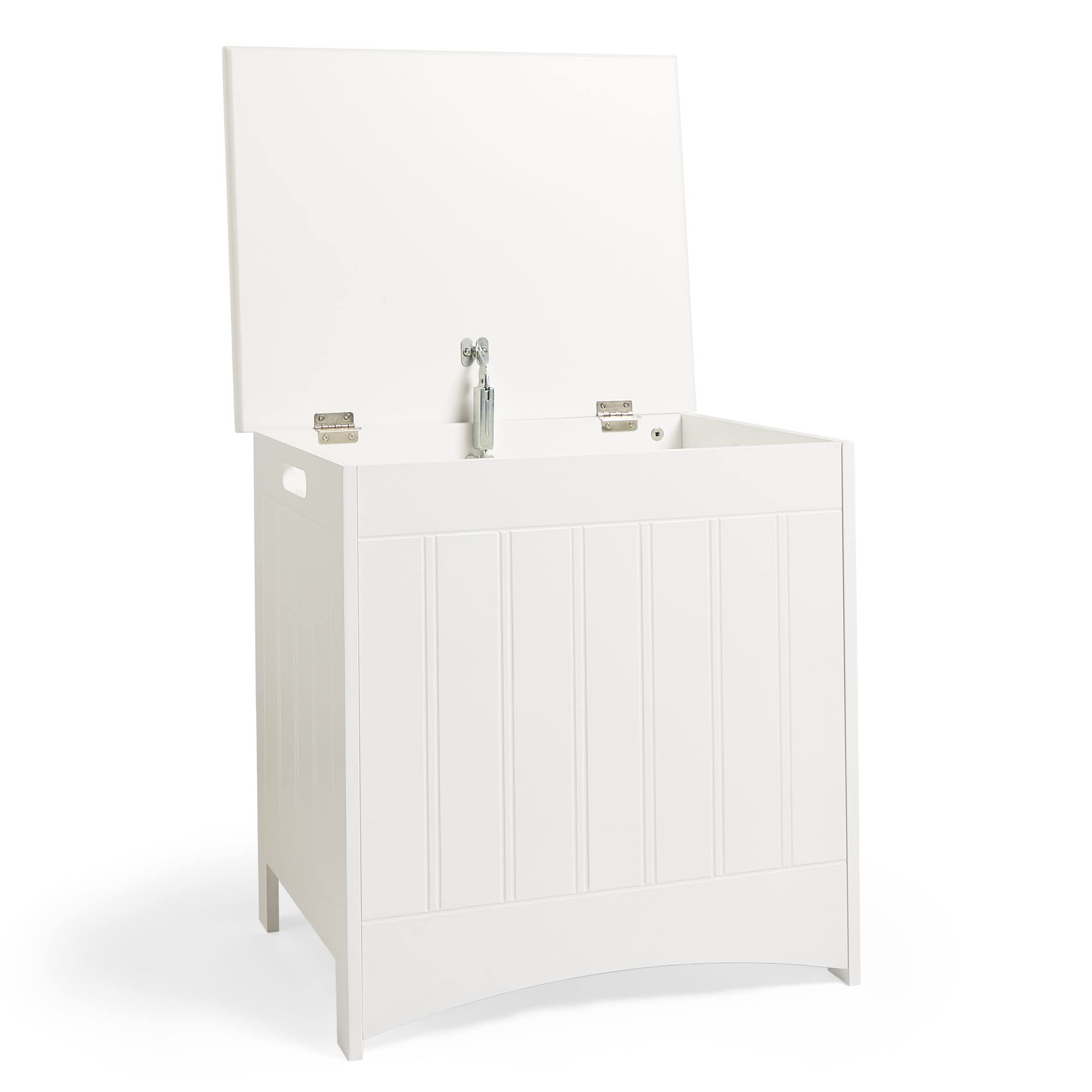 VonHaus Colonial cesto portabiancheria bianco MDF 51 cm