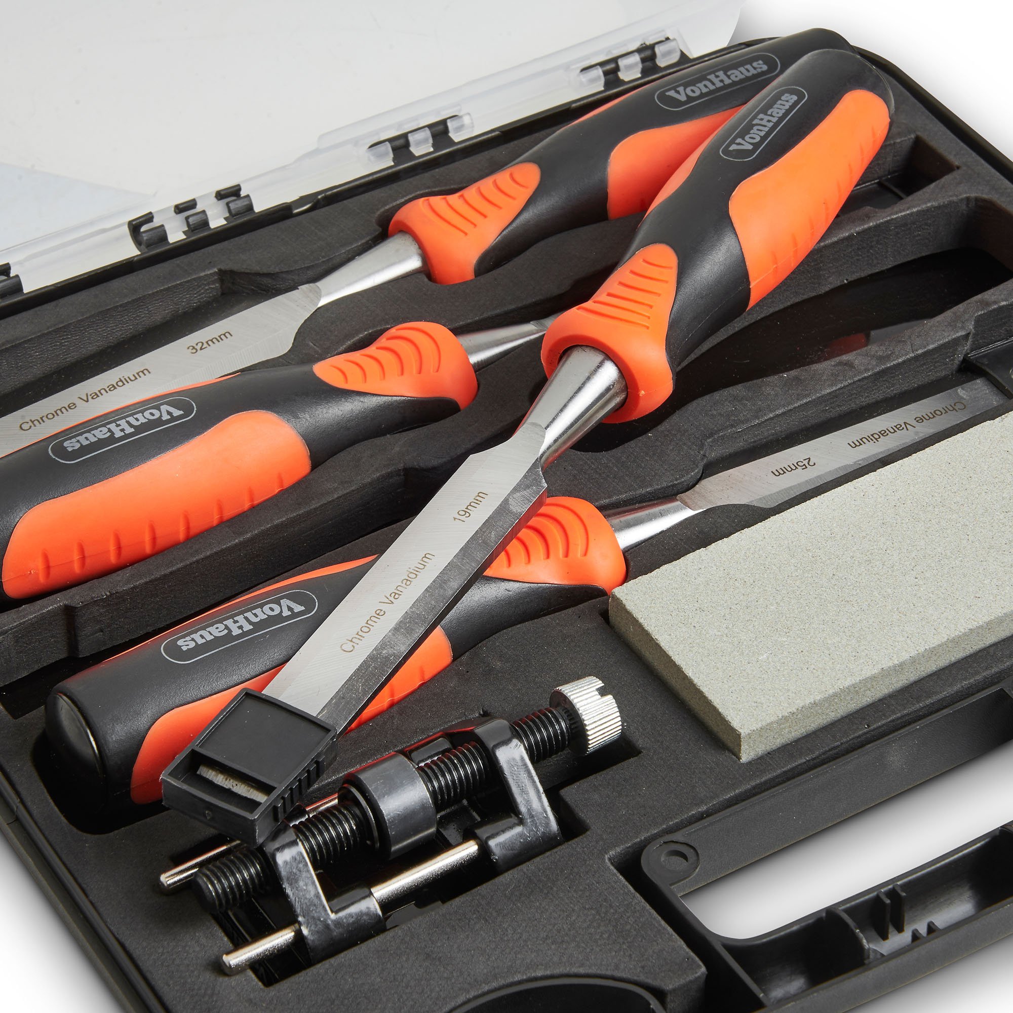 VonHaus Set Scalpelli Legno 6 Pezzi 12-32mm Pietra