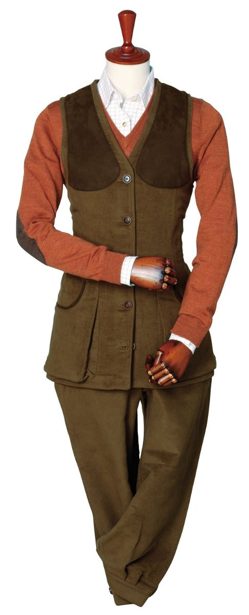 Laksen Lady Broadland gilet caccia donna moleskin
