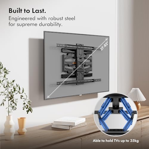 VonHaus Staffa TV Parete 37-70" VESA 600x400 Inclinabile 45 kg