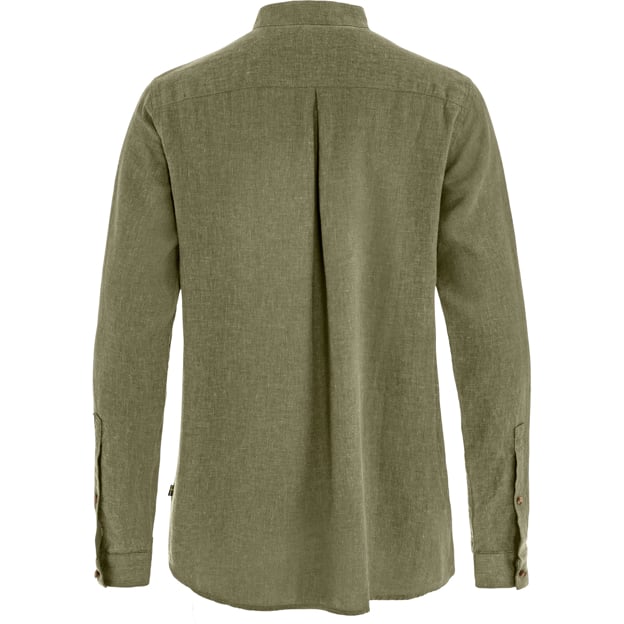 Fjällräven Övik Hemp Shirt LS W camicia donna verde canapa