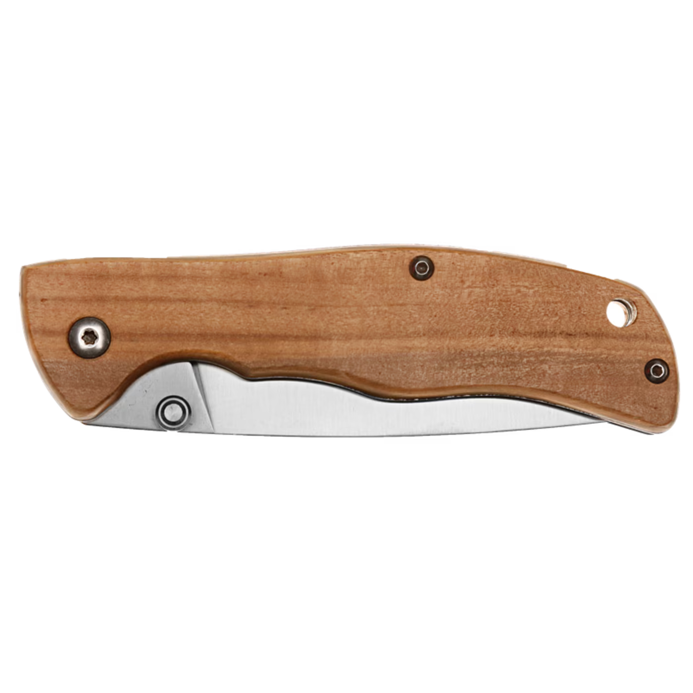 Brusletto Lierne coltello pieghevole manico ulivo acciaio inox