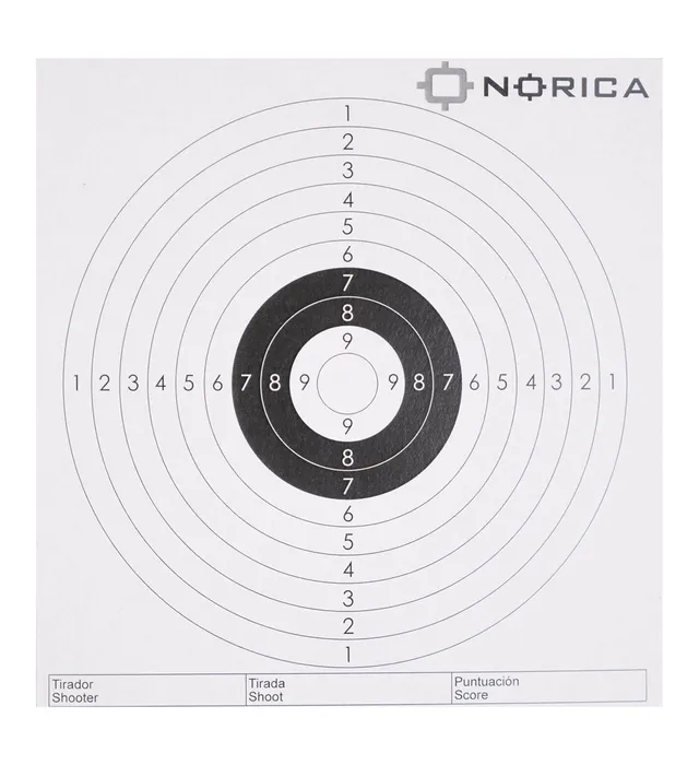 Norica bersagli carta 10 anelli bersagli tiro 25 pz classici