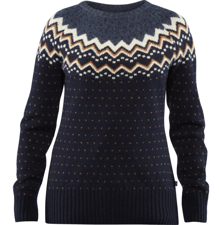Fjällräven Övik Knit Sweater maglione lana blu navy