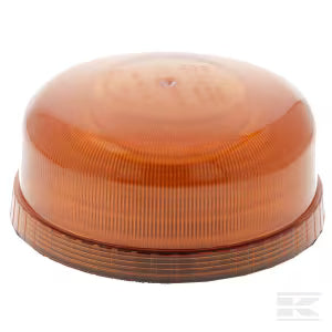 114 mm calotta gialla ricambio lampeggiante LED magnetico