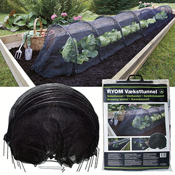 Ryom tunnel protezione orto rete nera 40x50x310 cm