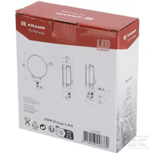 Faro lavoro LED rotondo 27W 3420 lumen luce bianca